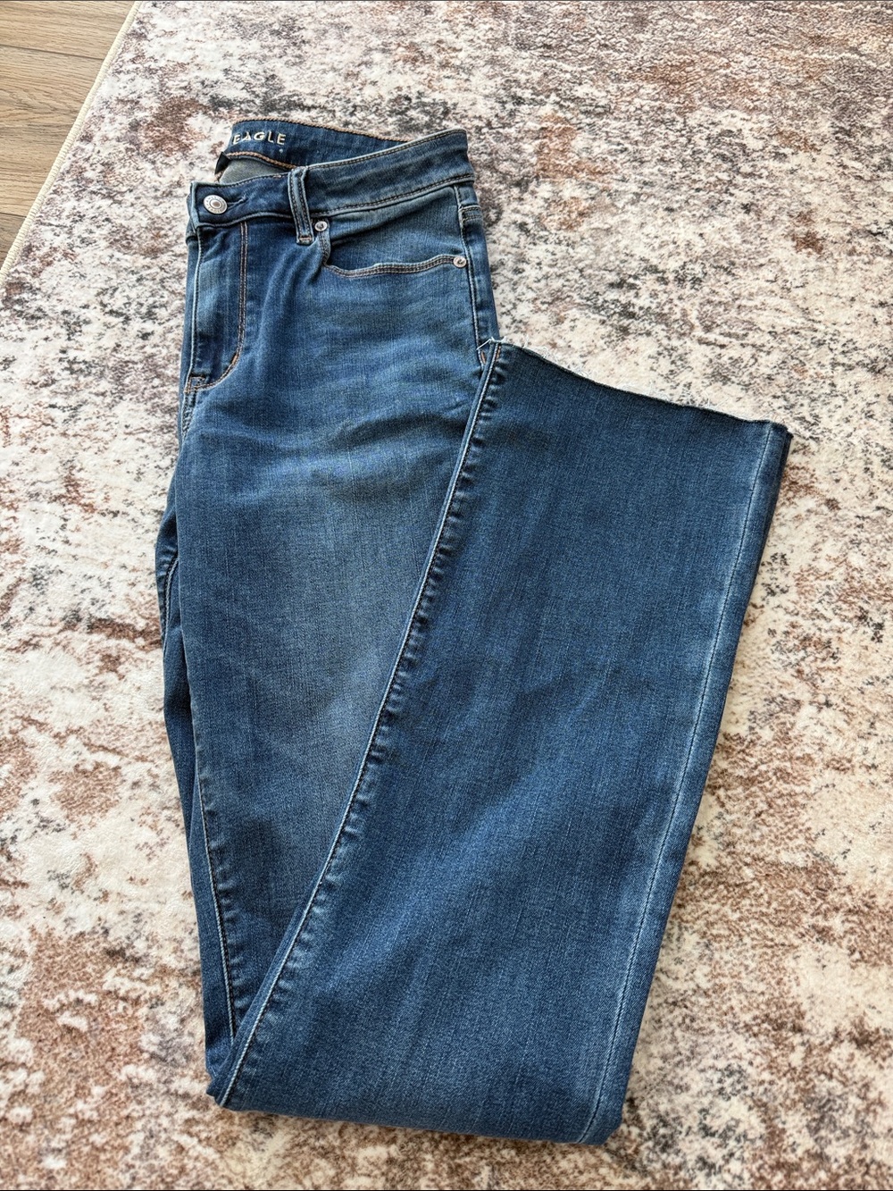 American Eagle High Rise Skinny Kick Boot Cut Jeans